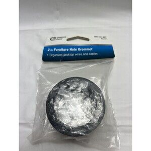 Commercial Electric 2 in. Furniture Hole Grommet, Black